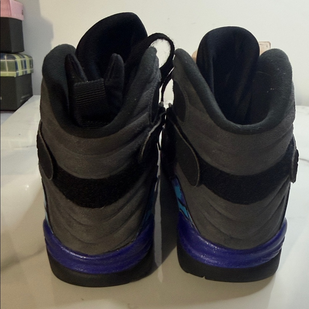 Jordan 8 Retro Aqua Concord Grape/Black 2015 305381-025 Size US 10 - Picture 8 of 8
